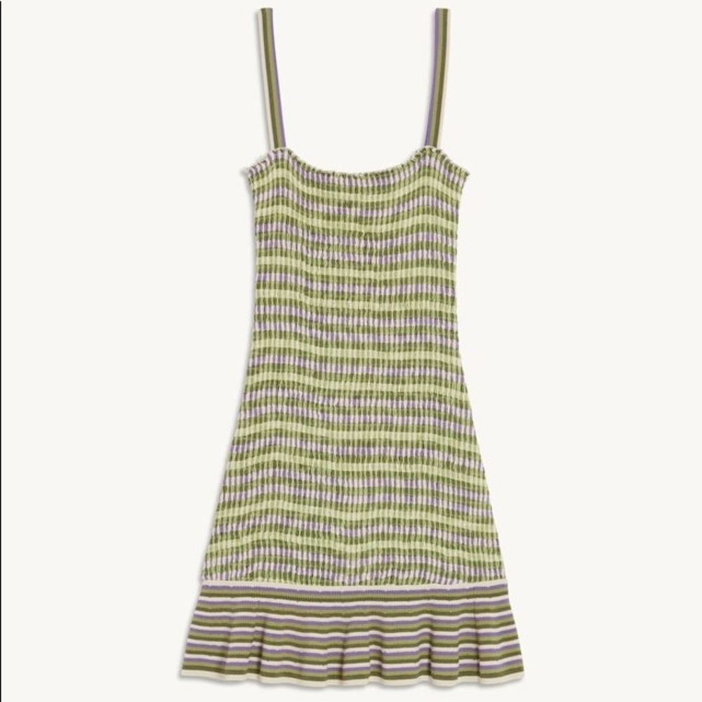 Sandro Knitted Dress with Smocking